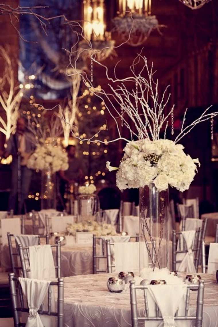 decorazioni per la stanza delle nozze in argento bianco luci dorate
