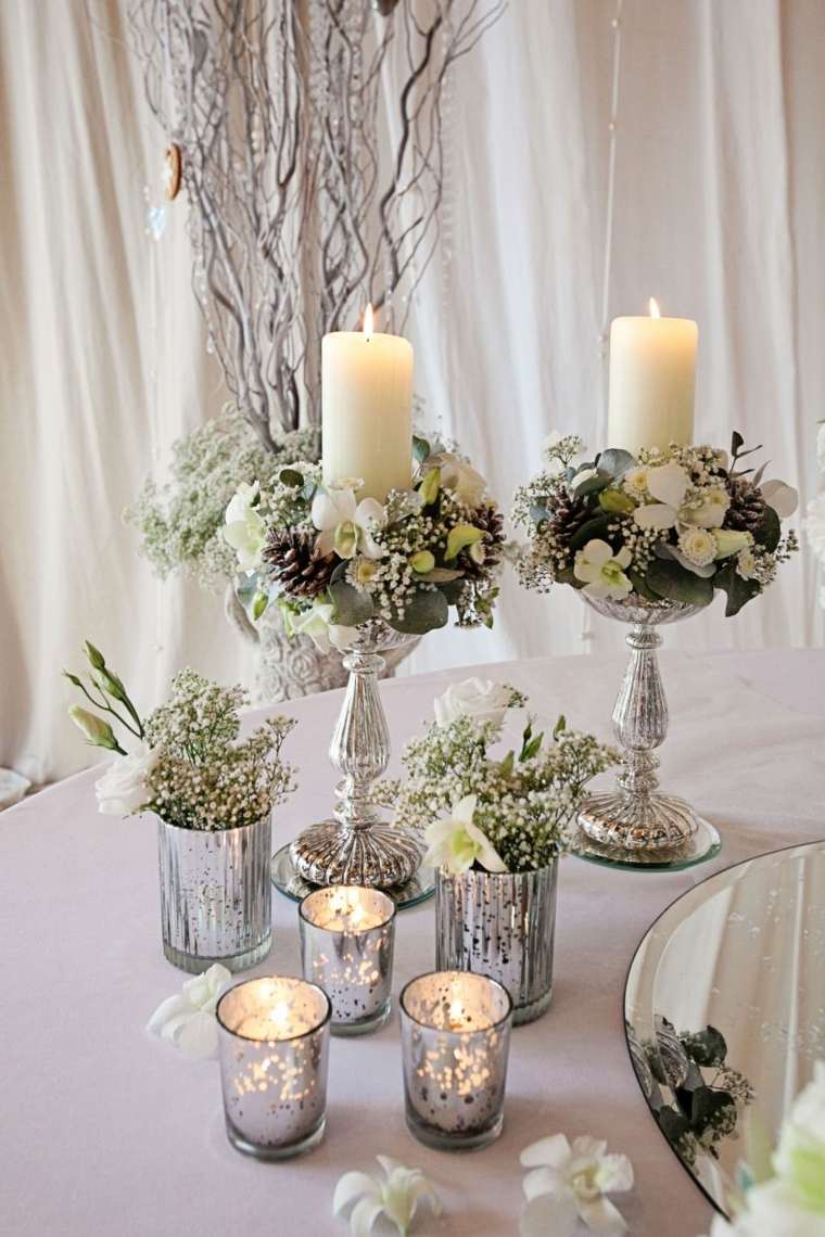 Matrimonio inverno deco fiamme natale amore