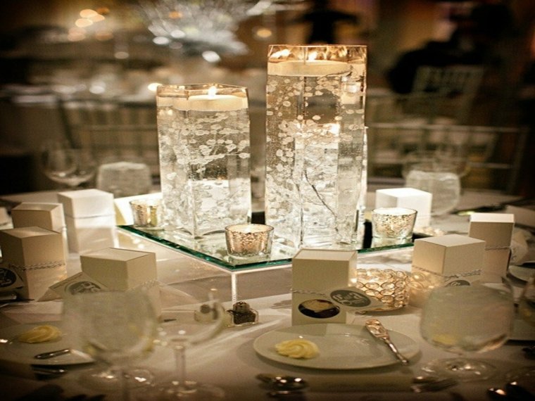 decorazioni per la tavola di nozze bevande ghiacciate
