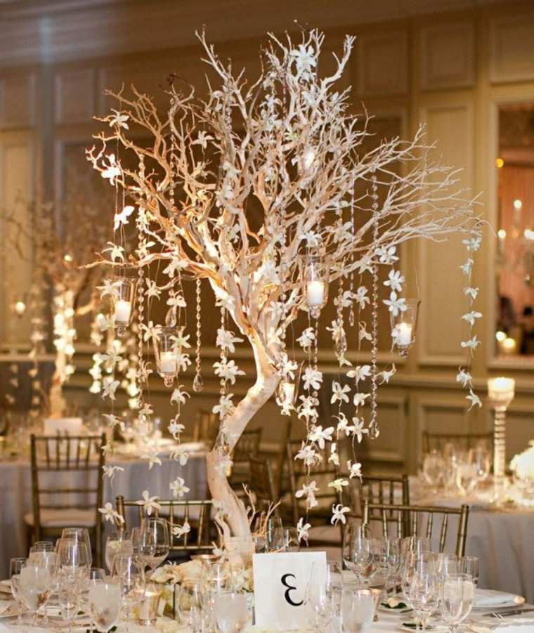decorazione della tavola di nozze albero di cristallo della vita