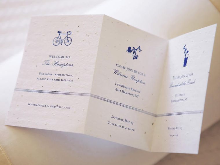 結婚式-緑-デコ-オリジナル-アイデア-招待状-再生紙