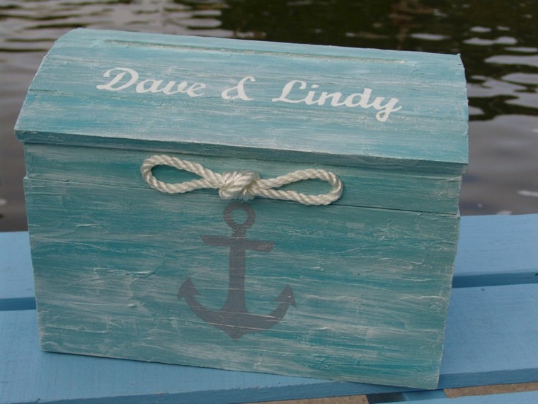 vestuvių tema-jūros virvė-dovanų dėžutė