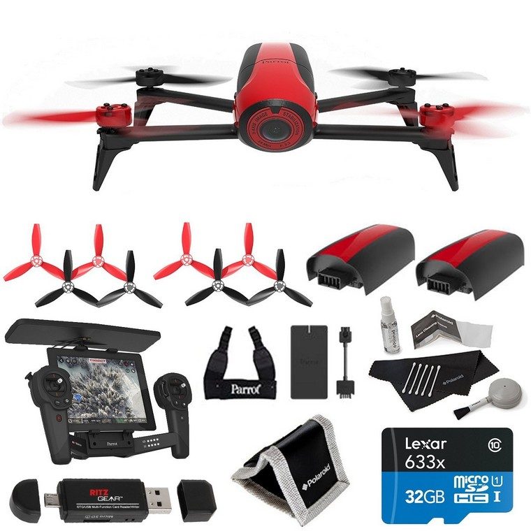 legjobb drón 2019 Parrot Bebop 2 piros