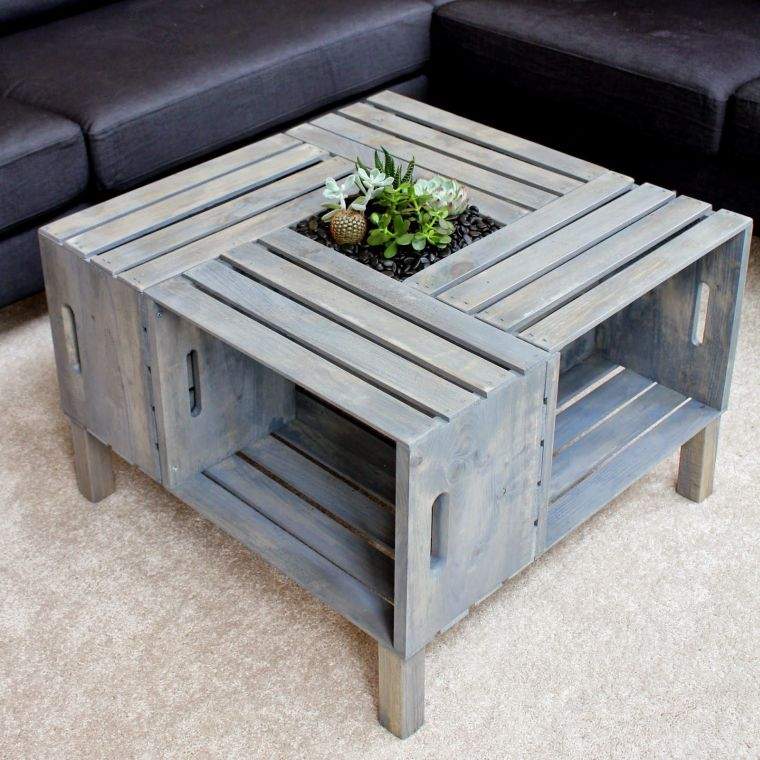 mobili in legno pallet mobili soggiorno idee fai da te deco tavolino