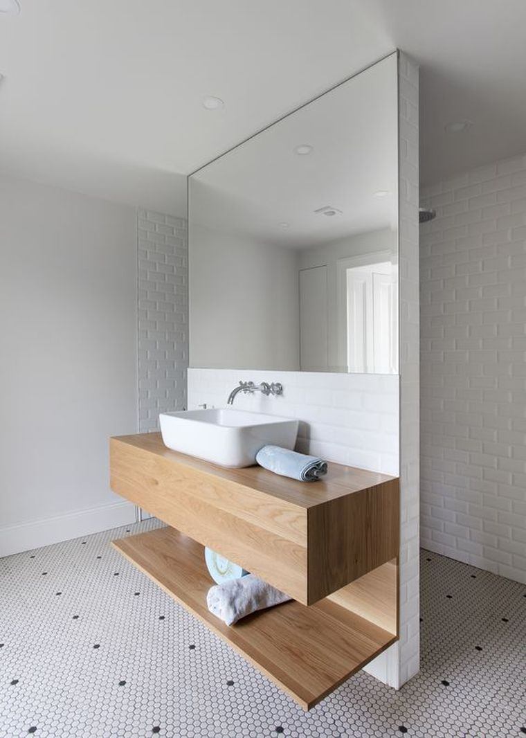 arredo bagno moderno in legno-mobile-lavabo-sospeso
