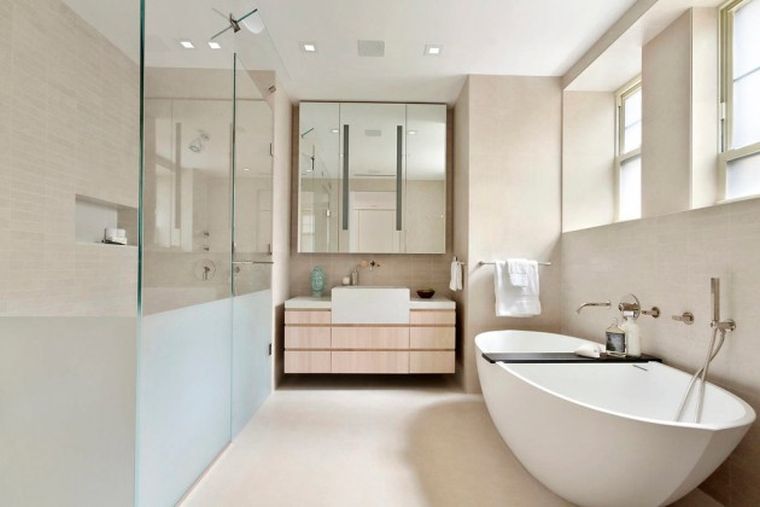mediniai vonios kambario baldai-Šiaurės šalių dizaino-tualeto durys