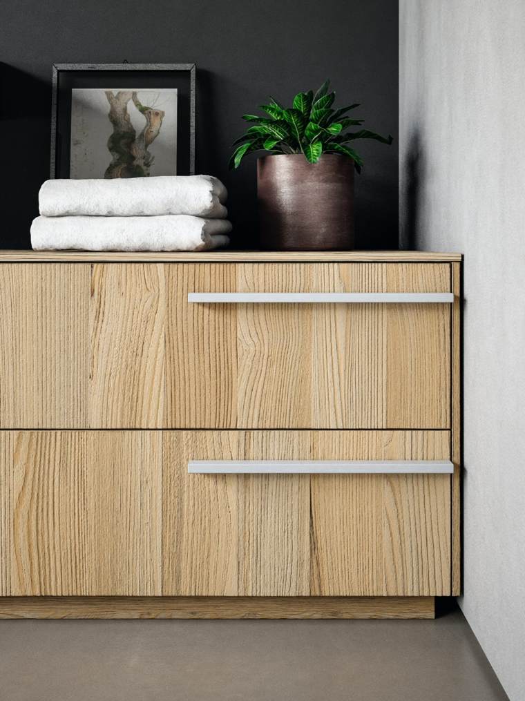 Idee per piante deco design per mobili da bagno in legno di teak