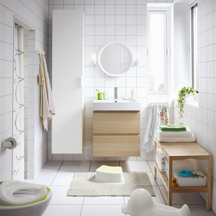 mobile bagno ikea alto-bianco-basso legno