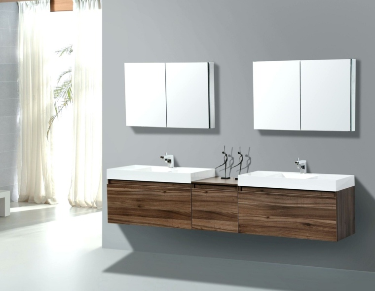 mobile bagno ikea legno sottolavabo doppio