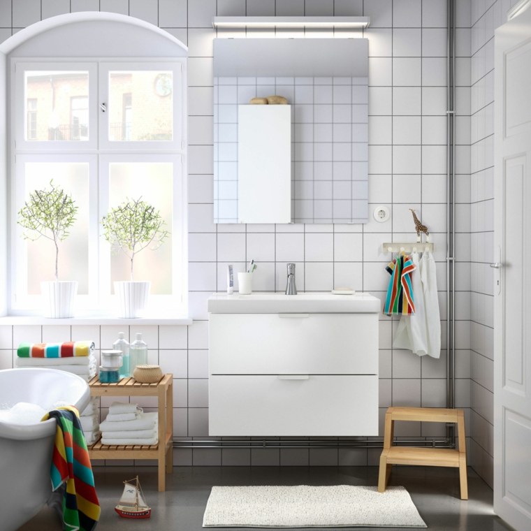 mobiletto bagno bianco ikea