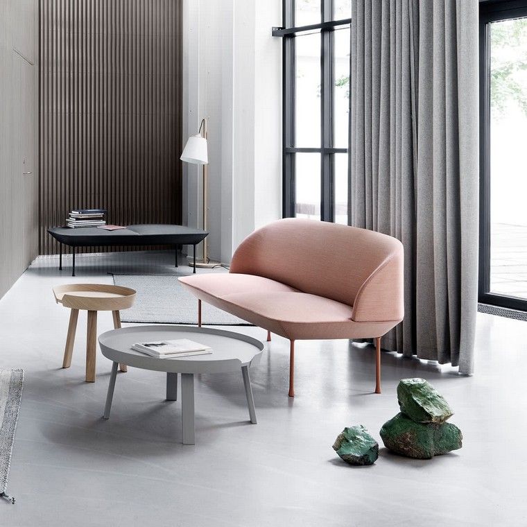 mobili soggiorno alla moda 2019 design poltrona divano tavolino muuto nordic scandinavo