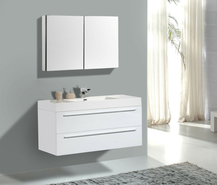 fürdőszoba festék színe fehér modern bútorok