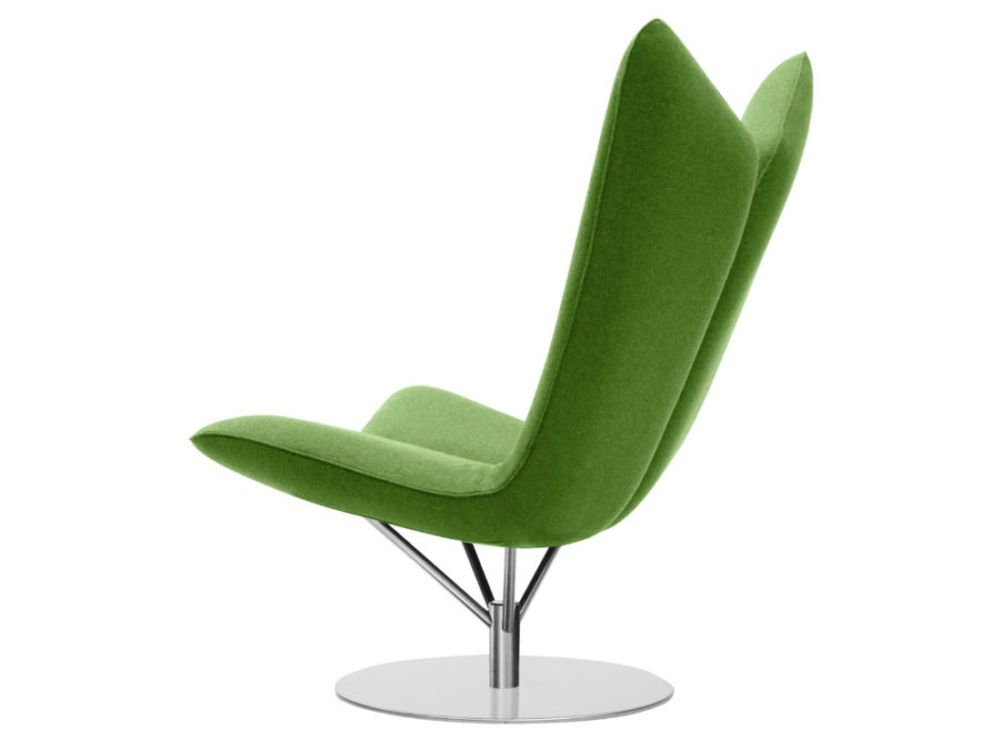 sedia di design floreale softline per mobili verdi