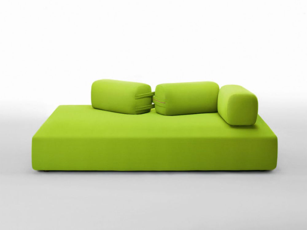 arredamento verde design futuristico divano paola lenti