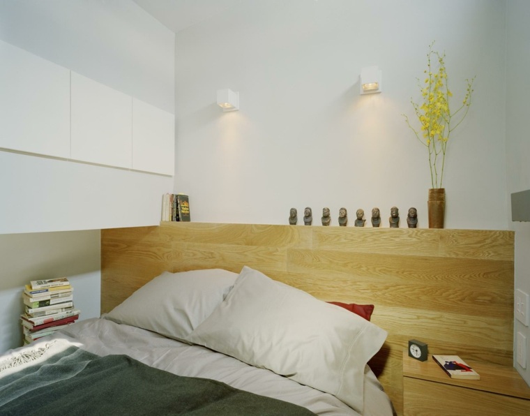 アールデコ調のベッドの小さなスタジオ家具のデザインのアイデア