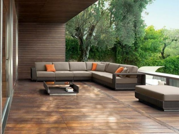 modernūs elegantiški sodo baldai
