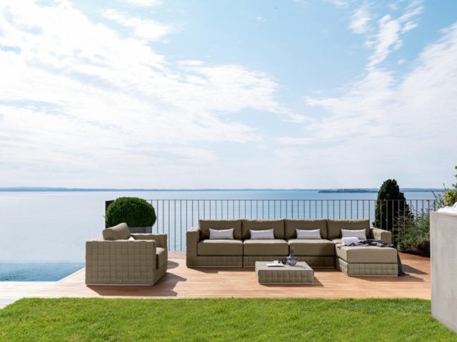 PATCH Talenti sekcijske vrtne sofe s pogledom na more
