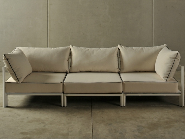 presječena sofa presvučena Crévin® 45 OI SIDE aluminij OI SIDE®