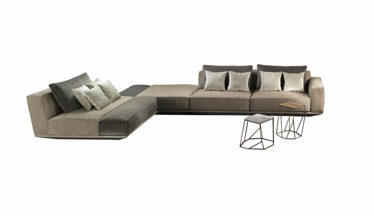 baldų dizaino idėja šiuolaikinei svetainės sofai