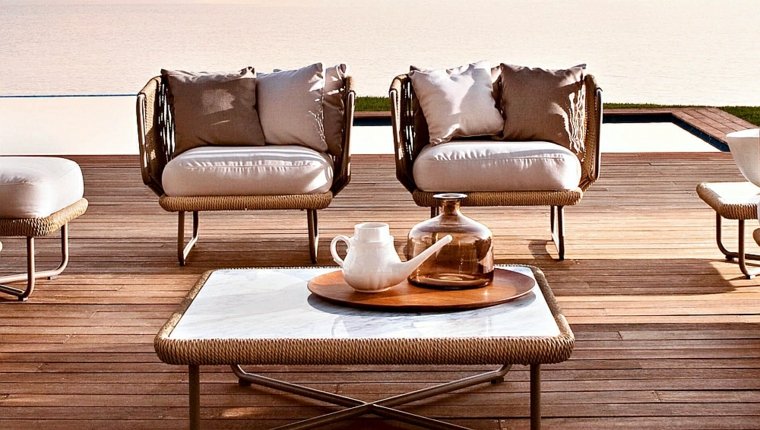 sodo baldai kėdės foteliai terasa dizainas varaschin