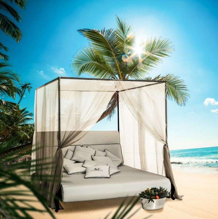 letto da giardino Samuele Mazza Collezione Outdoor by DFN