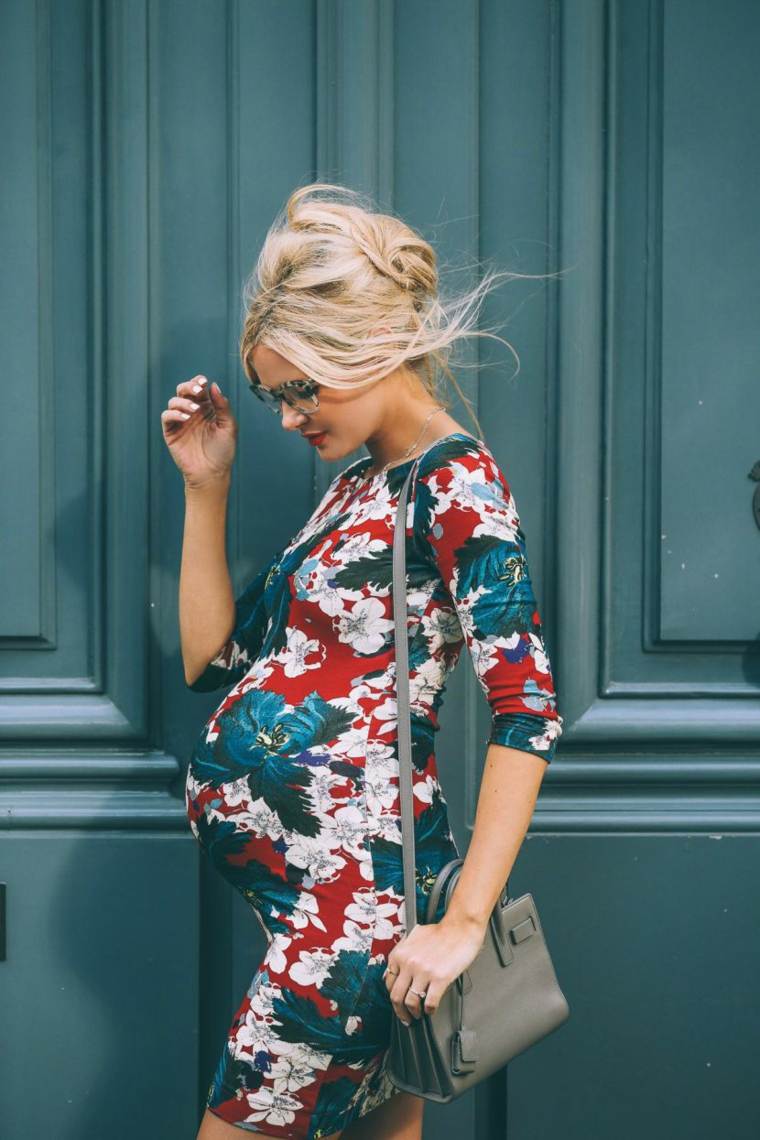 outfit ženska moda trudnička ideja