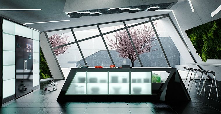 crna kuhinja model bar blagovaonica