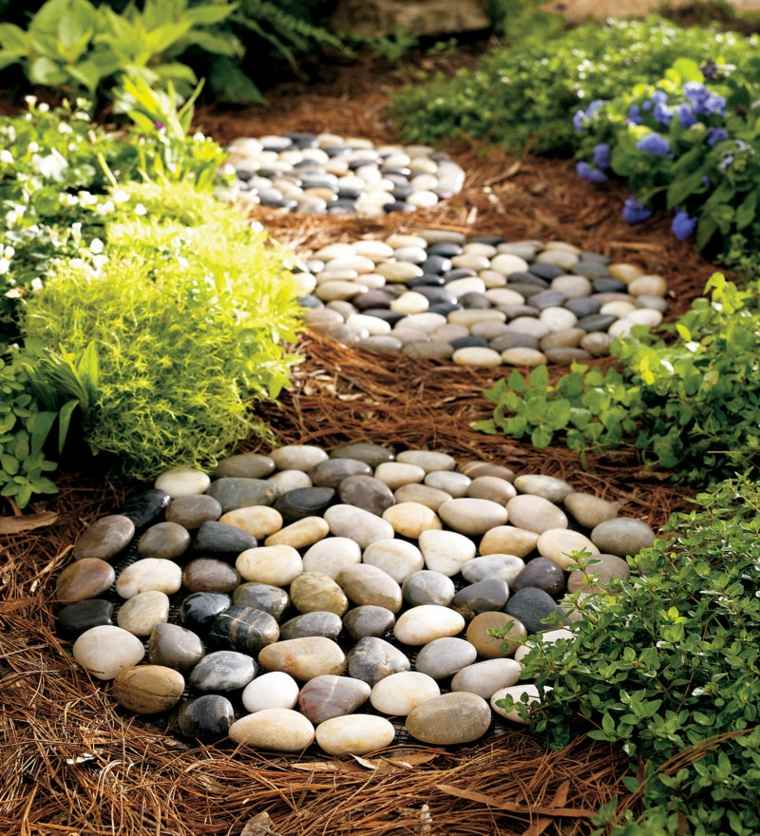 modello da giardino con ciottoli idee per la decorazione del giardino zen