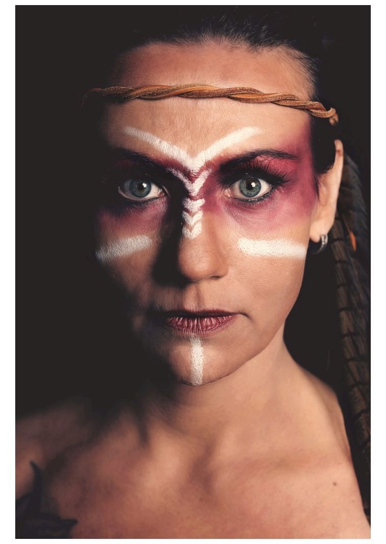 makeup-face-painting-party-idea-nadahnuće-amerindienne