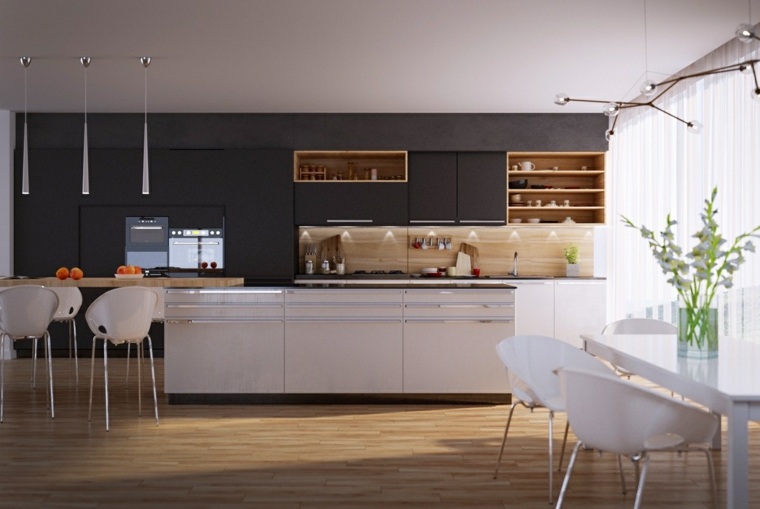 modernus virtuvės dizainas interjero planavimas