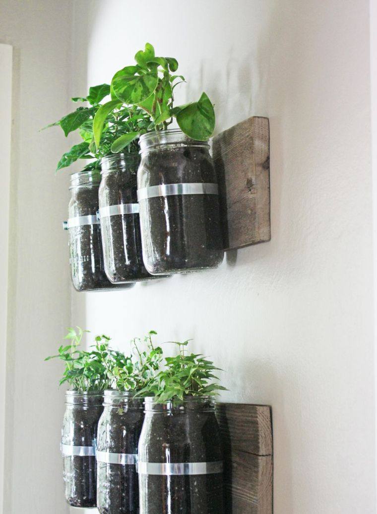 vanjske-biljne-zidne-uradi-sam-odrasle-DIY-ideje-staklene staklenke