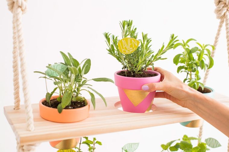 屋外-植物-壁-日曜大工-植木鉢-木製-吊り下げ-ヒント-デコ-安い