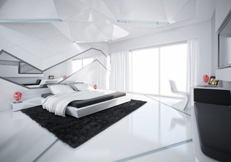 díszítse hálószoba tér ágy fejtámla lti fekete padlószőnyeg