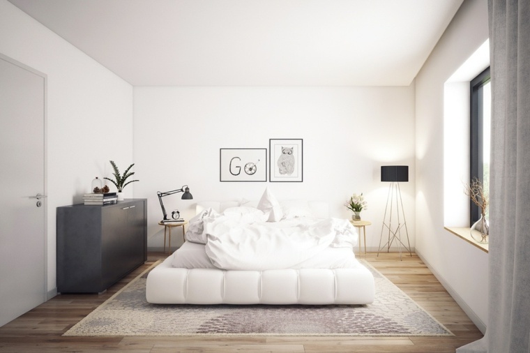 idee moderne per mobili da camera da letto tavolo da parete tappetino da pavimento lampada piede