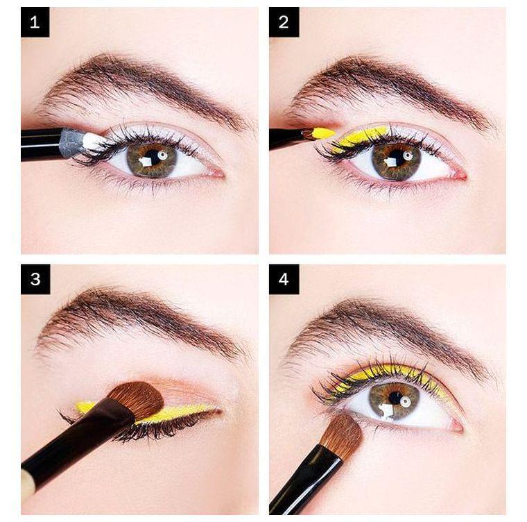 novità trucco-occhi-colore-giallo