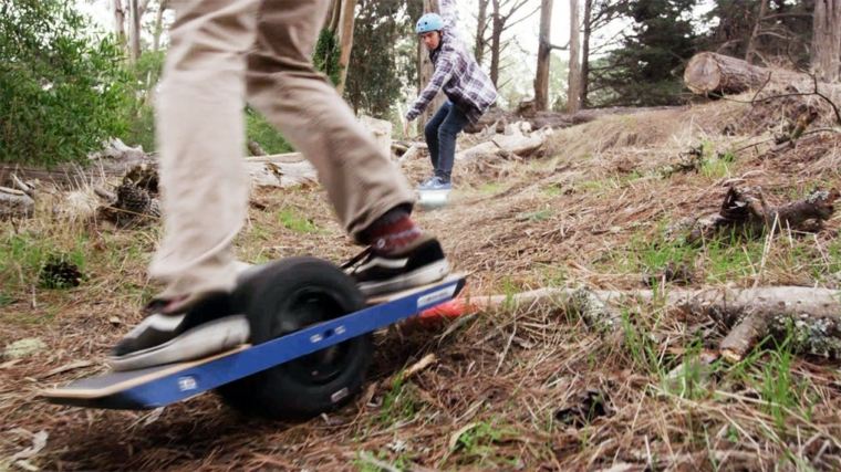 skateboard onewheel downhill-wood