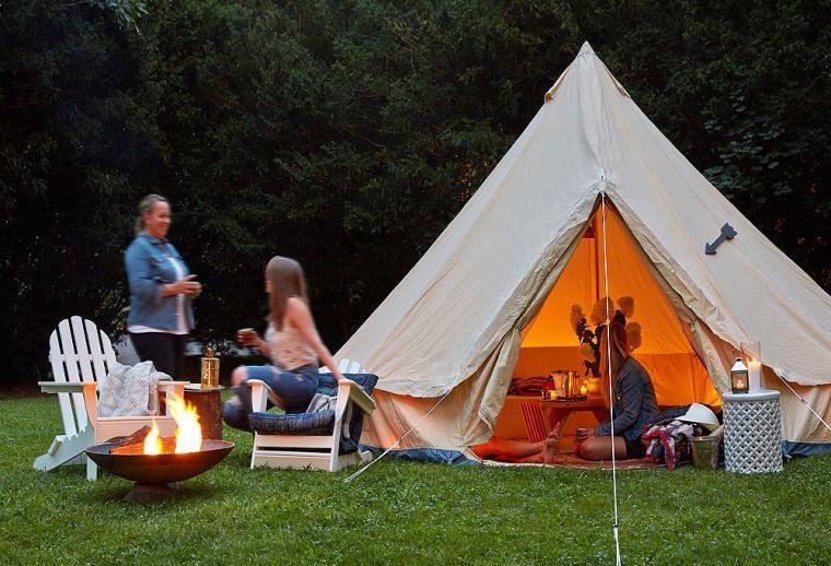 glam camping house-idea-deco-jardin