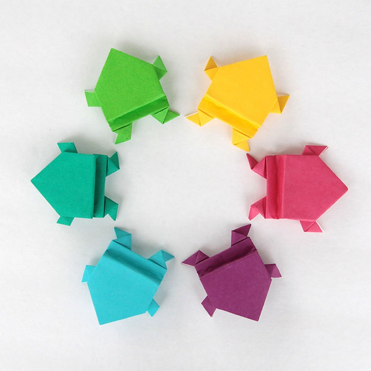 lengva idėja-origami-varlė