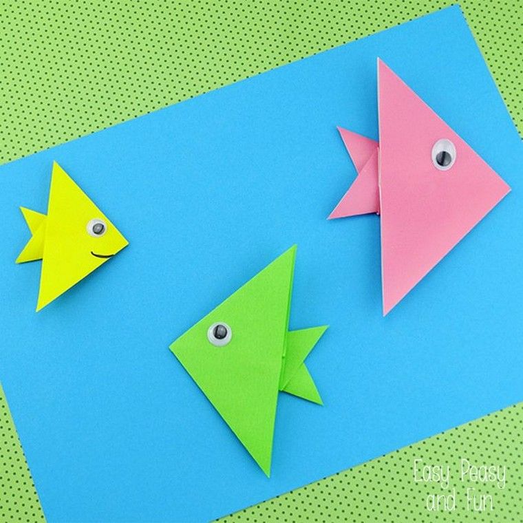 簡単折り紙-魚-折り紙