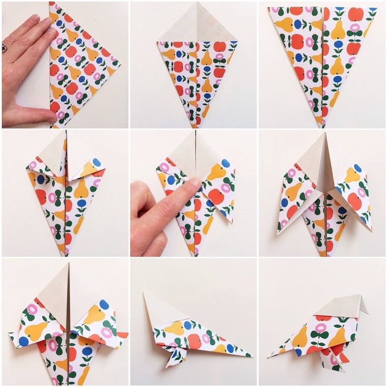 作りやすい折り紙の鳥