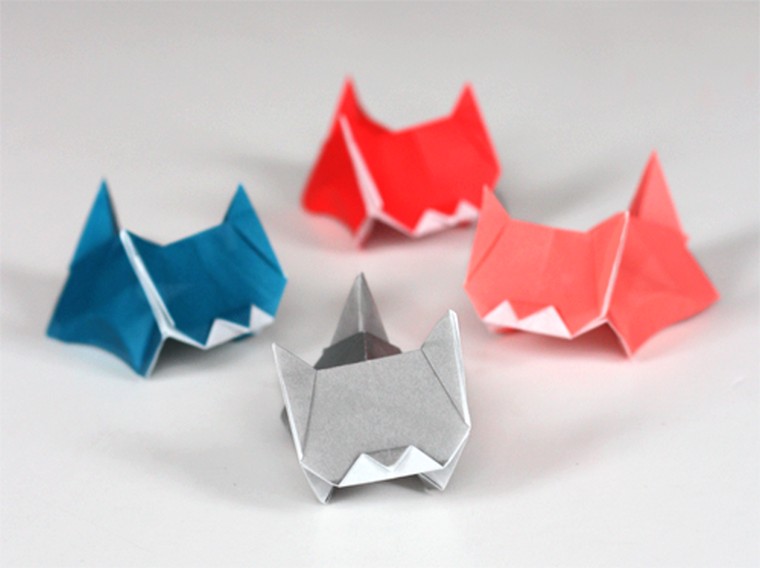 origami-pradedantysis-mažas katinas