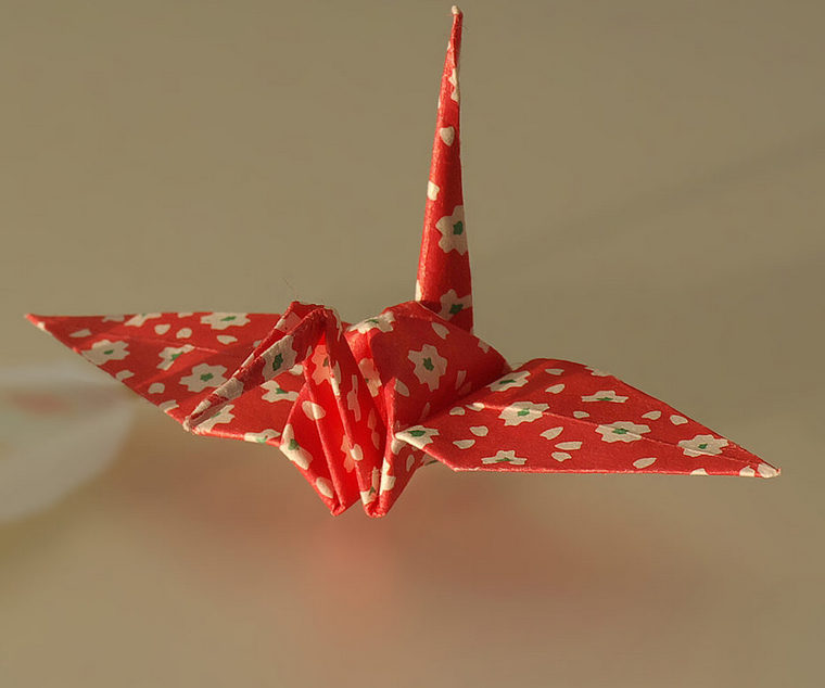 origami-paukštis-idėjos-popieriaus dizainas