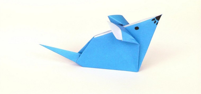 origami idėja-origami pelė