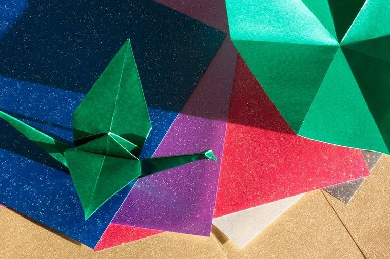 lengvas origami paukštis-origami-popierius-idee-deco