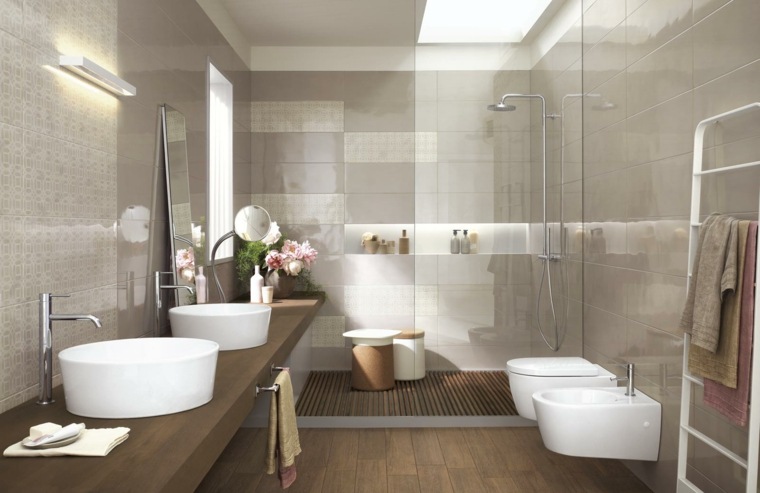 accessori da bagno beige