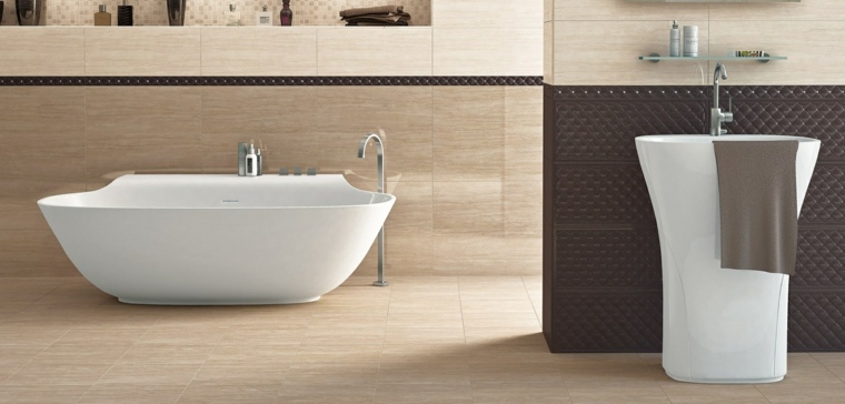 tonalità del bagno beige