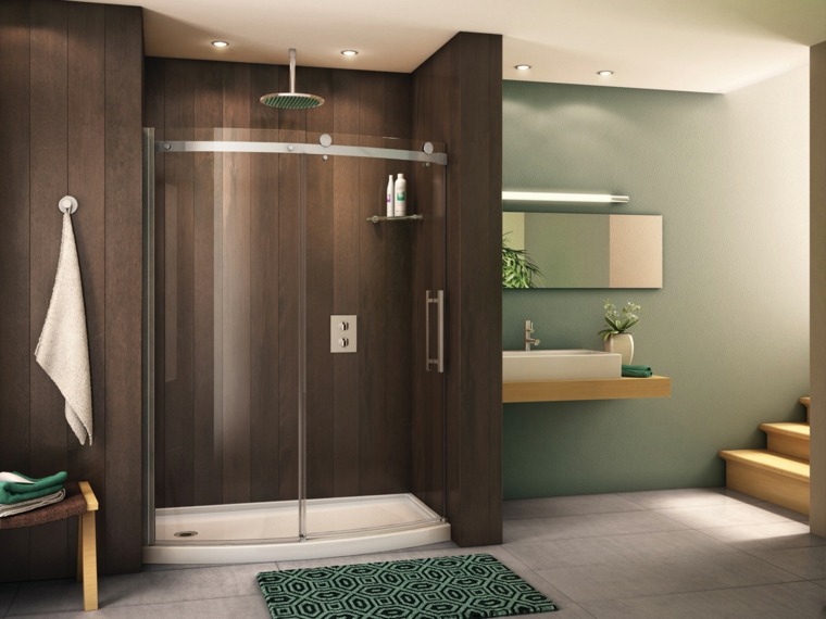 colore del bagno design scuro