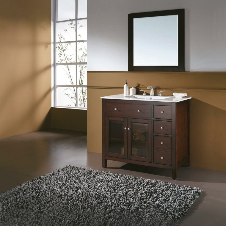 fürdőszoba barna festék színek harmóniája