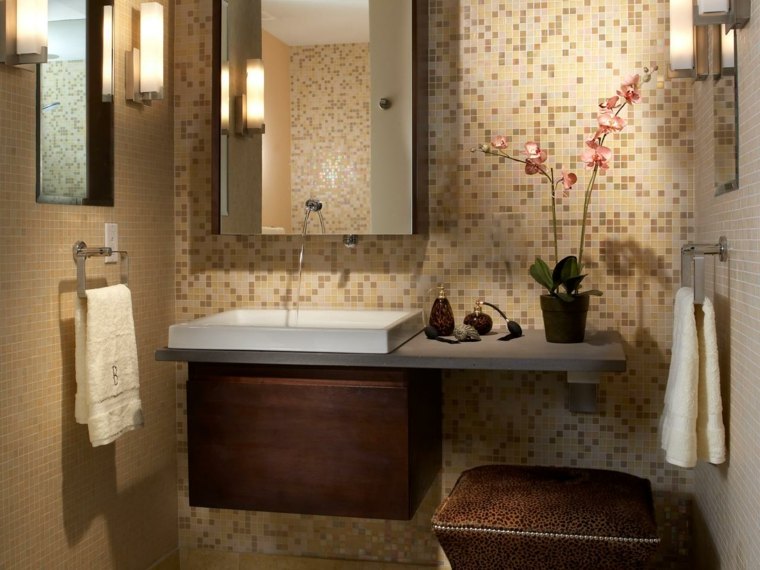barna dekor bézs fürdőszobák