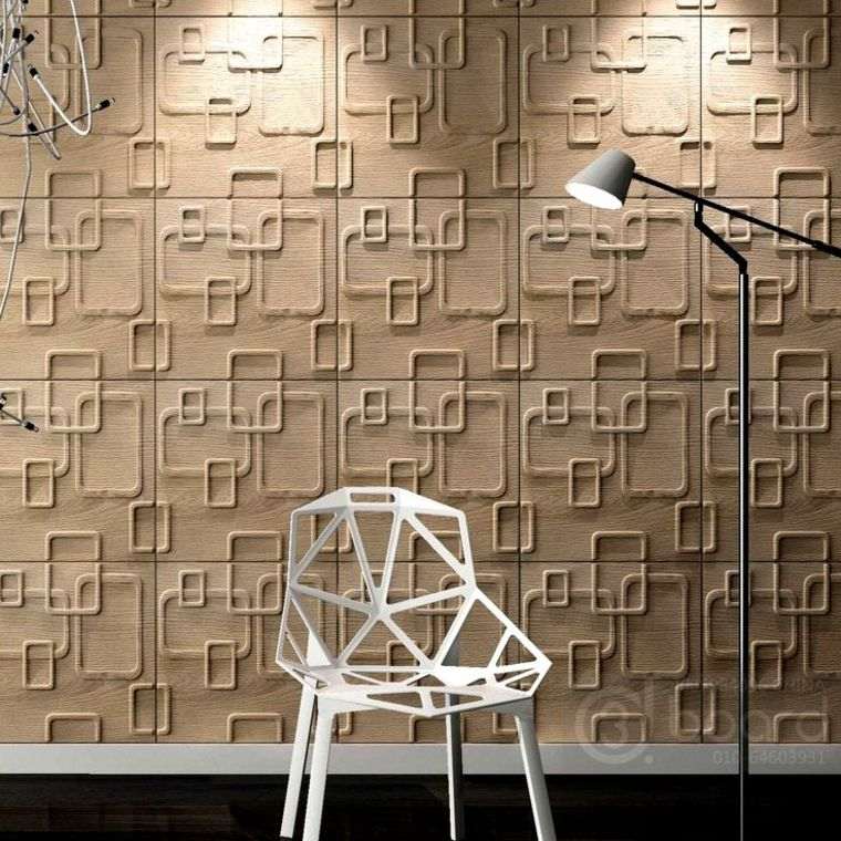 3D sienų plokštės dizainas medinė siena